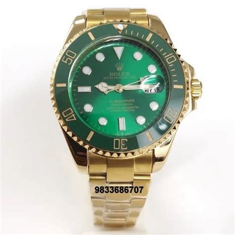 gold rolex submariner green face|Rolex Submariner green face price.